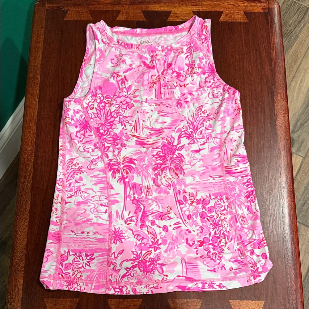 Lilly Pulitzer Pink Tropical Tank Top